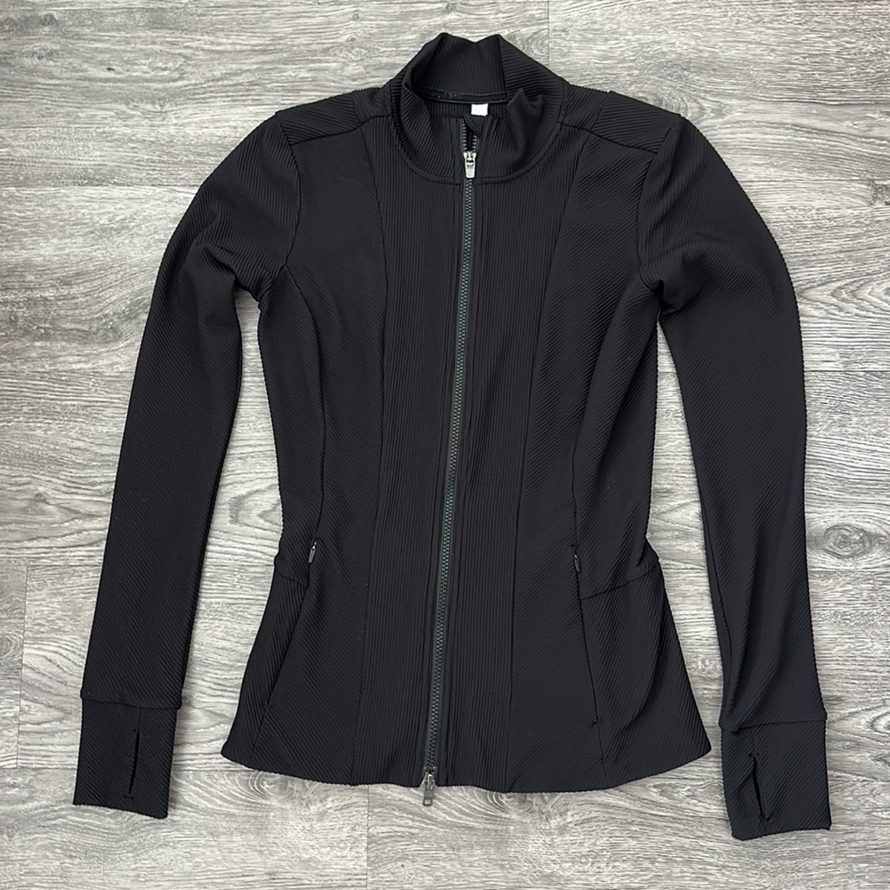 Athleta Shanti Ribbed Jacket Gem